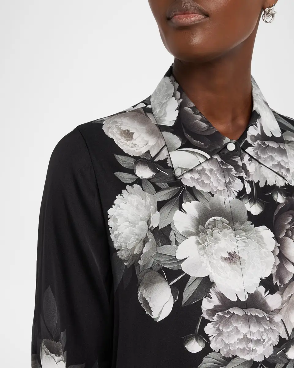 Kobi Halperin Kit Floral-Print Stretch Silk Blouse | Thumbnail 5