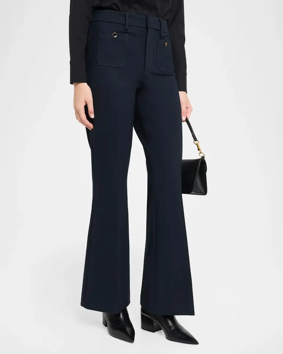 Frame Petite The Flare Shrunken Pocket Trousers | Thumbnail 4 Frame Petite The Flare Shrunken Pocket Trousers | Thumbnail 4