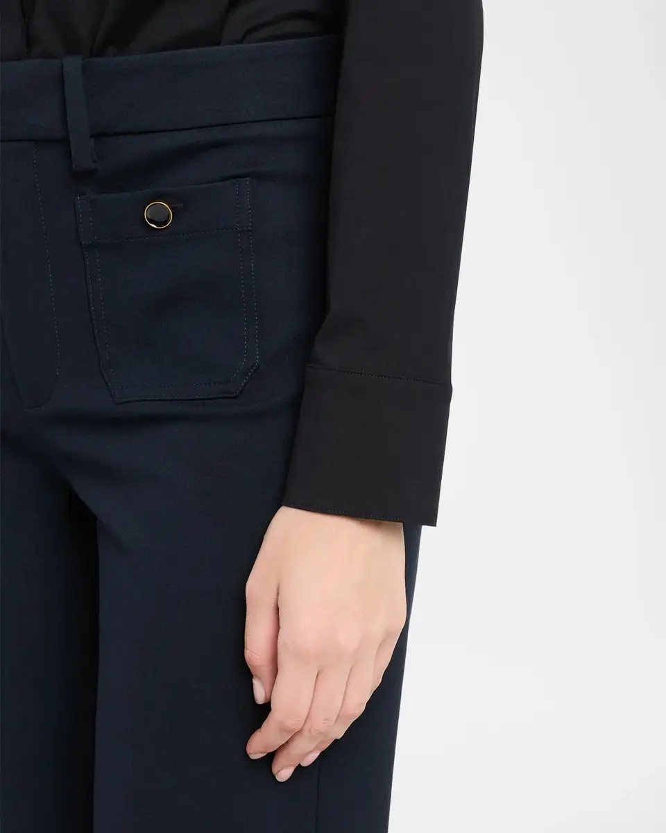 Frame Petite The Flare Shrunken Pocket Trousers | Thumbnail 5 Frame Petite The Flare Shrunken Pocket Trousers | Thumbnail 5