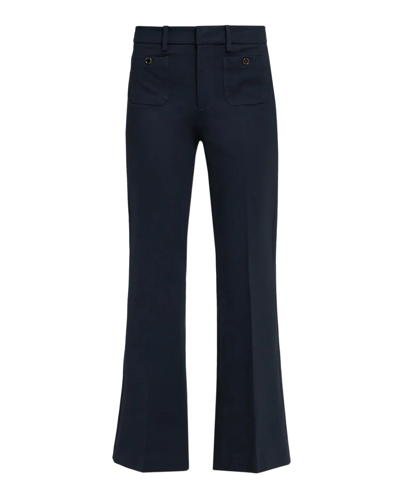 Frame Petite The Flare Shrunken Pocket Trousers