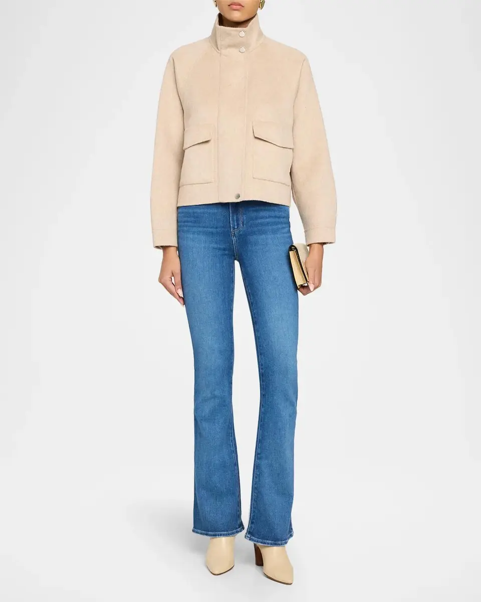 Elie Tahari The Eden Turtleneck Silk-Blend Jacket | Thumbnail 2 Elie Tahari The Eden Turtleneck Silk-Blend Jacket | Thumbnail 2