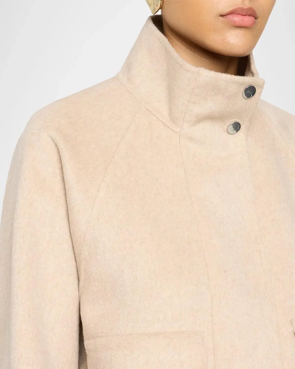 Elie Tahari The Eden Turtleneck Silk-Blend Jacket | Thumbnail 5 Elie Tahari The Eden Turtleneck Silk-Blend Jacket | Thumbnail 5