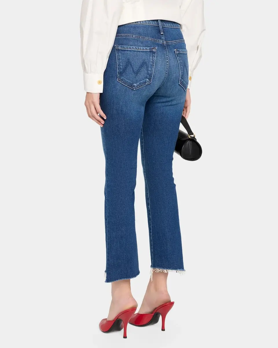 Mother The Insider Frayed Bootcut Ankle Jeans | Thumbnail 3 Mother The Insider Frayed Bootcut Ankle Jeans | Thumbnail 3