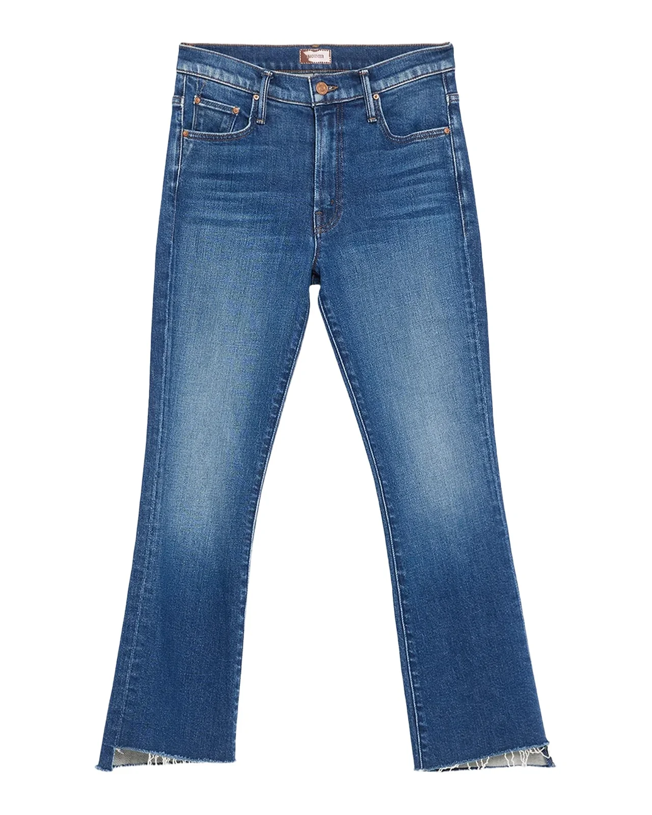 Mother The Insider Frayed Bootcut Ankle Jeans