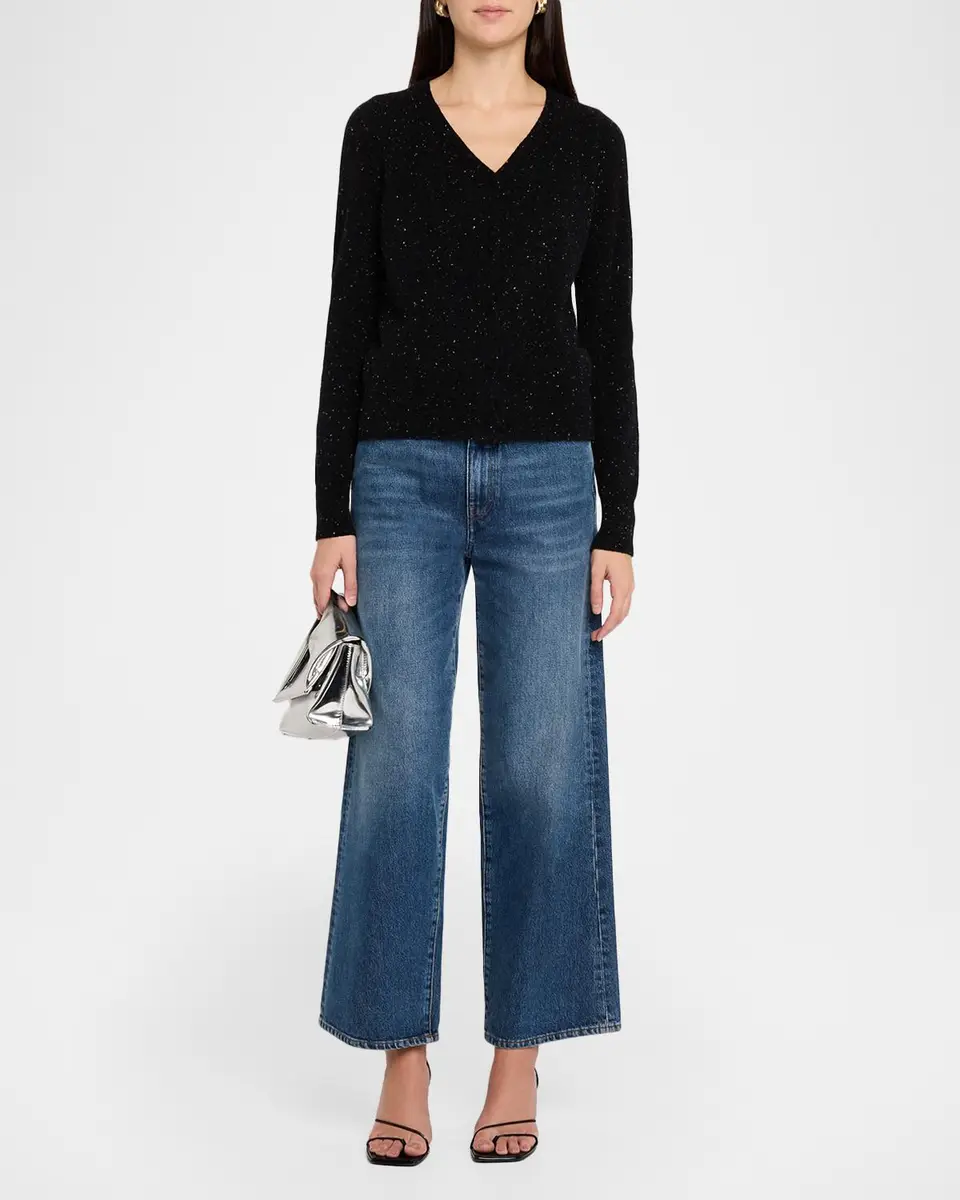 Kobi Halperin Heather Shimmer Cashmere Sweater | Thumbnail 2 Kobi Halperin Heather Shimmer Cashmere Sweater | Thumbnail 2