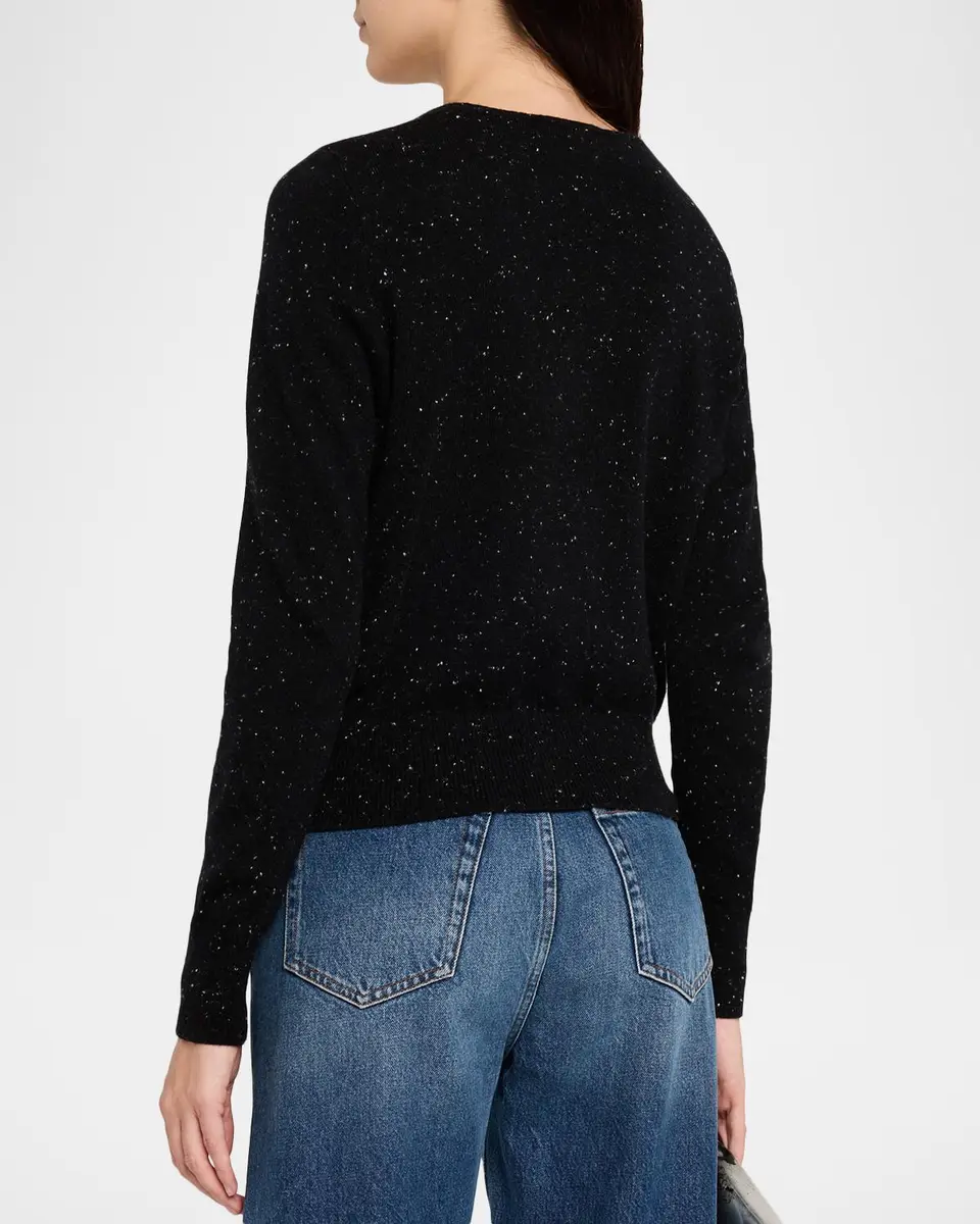 Kobi Halperin Heather Shimmer Cashmere Sweater | Thumbnail 3 Kobi Halperin Heather Shimmer Cashmere Sweater | Thumbnail 3