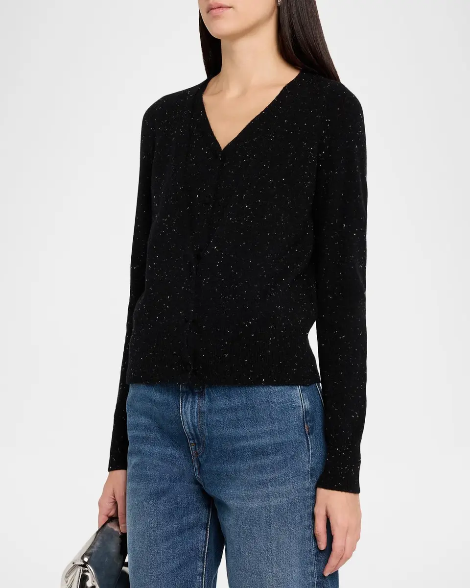 Kobi Halperin Heather Shimmer Cashmere Sweater | Thumbnail 4 Kobi Halperin Heather Shimmer Cashmere Sweater | Thumbnail 4