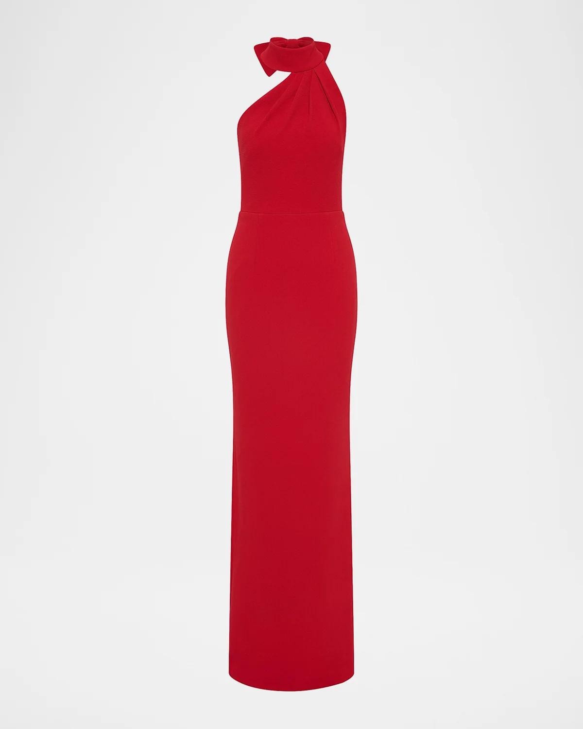 Raziel Crepe Column Gown Raziel Crepe Column Gown
