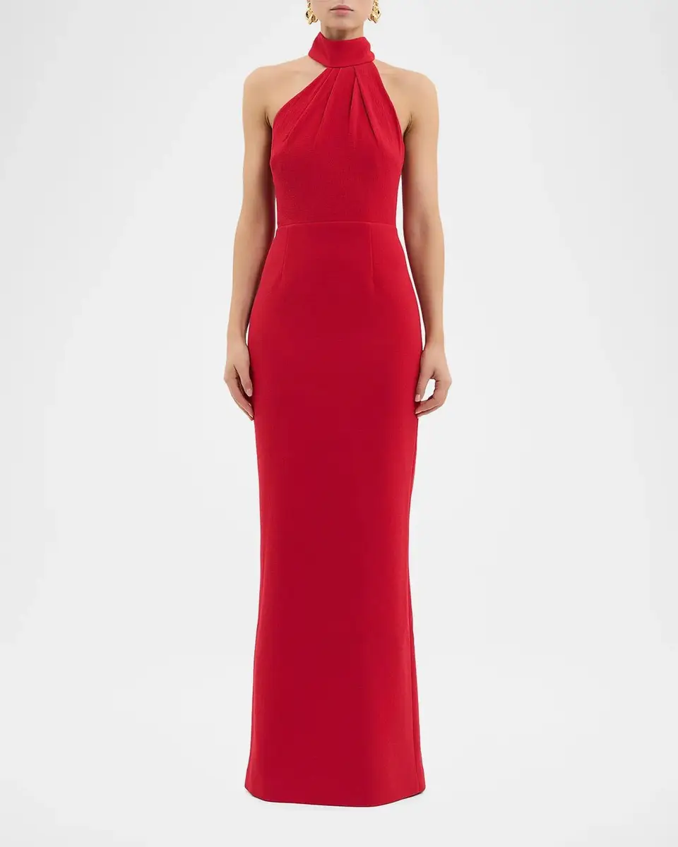 Rebecca Vallance Raziel Crepe Column Gown | Thumbnail 2 Rebecca Vallance Raziel Crepe Column Gown | Thumbnail 2