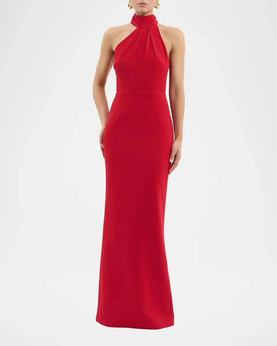 Rebecca Vallance Raziel Crepe Column Gown | Thumbnail 3 Rebecca Vallance Raziel Crepe Column Gown | Thumbnail 3