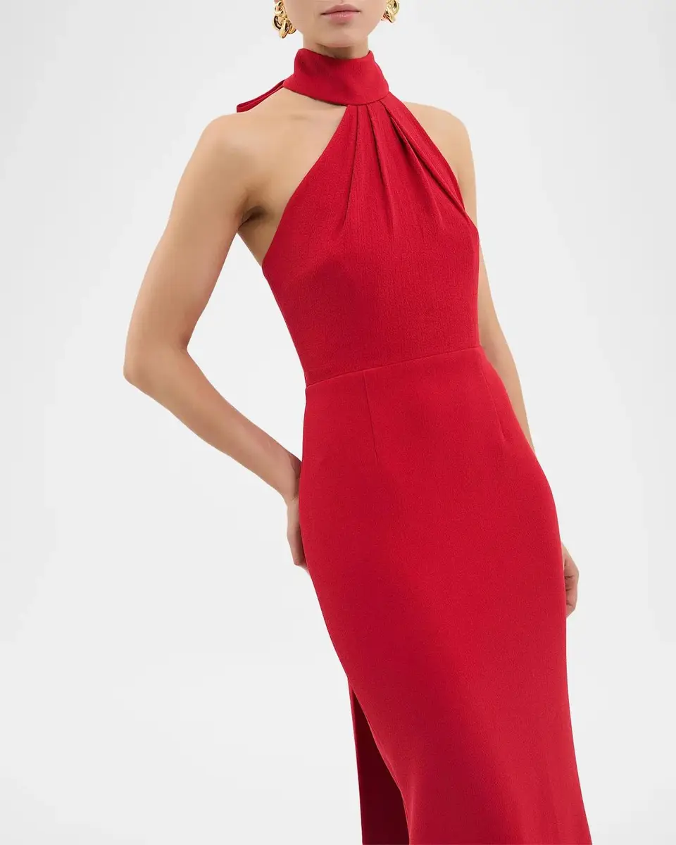 Rebecca Vallance Raziel Crepe Column Gown | Thumbnail 5 Rebecca Vallance Raziel Crepe Column Gown | Thumbnail 5