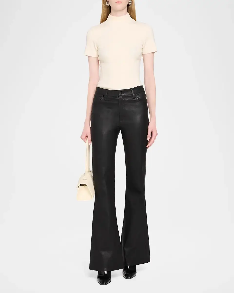 Frame Leather Flared Pants | Thumbnail 2 Frame Leather Flared Pants | Thumbnail 2