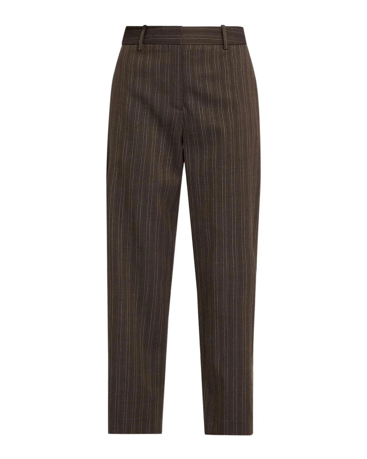 Roberts Pinstriped Wool-Blend Straight-Leg Pants Roberts Pinstriped Wool-Blend Straight-Leg Pants