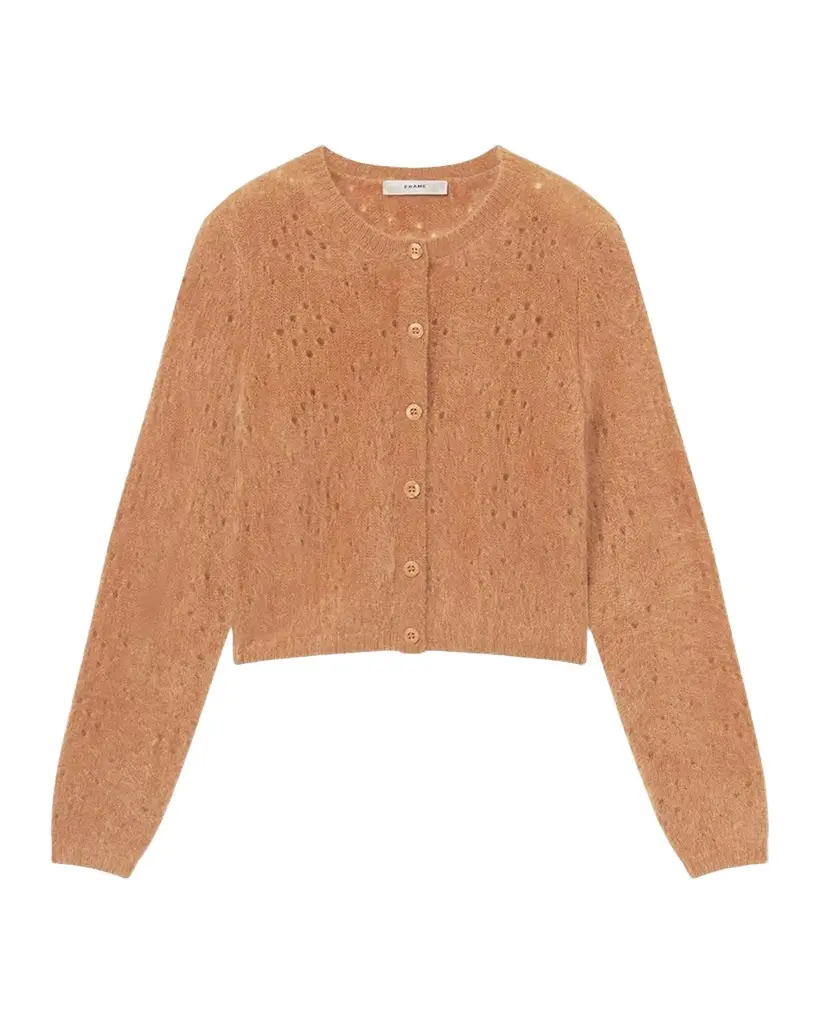 Frame The Cashmere Airy Teddy Cardigan