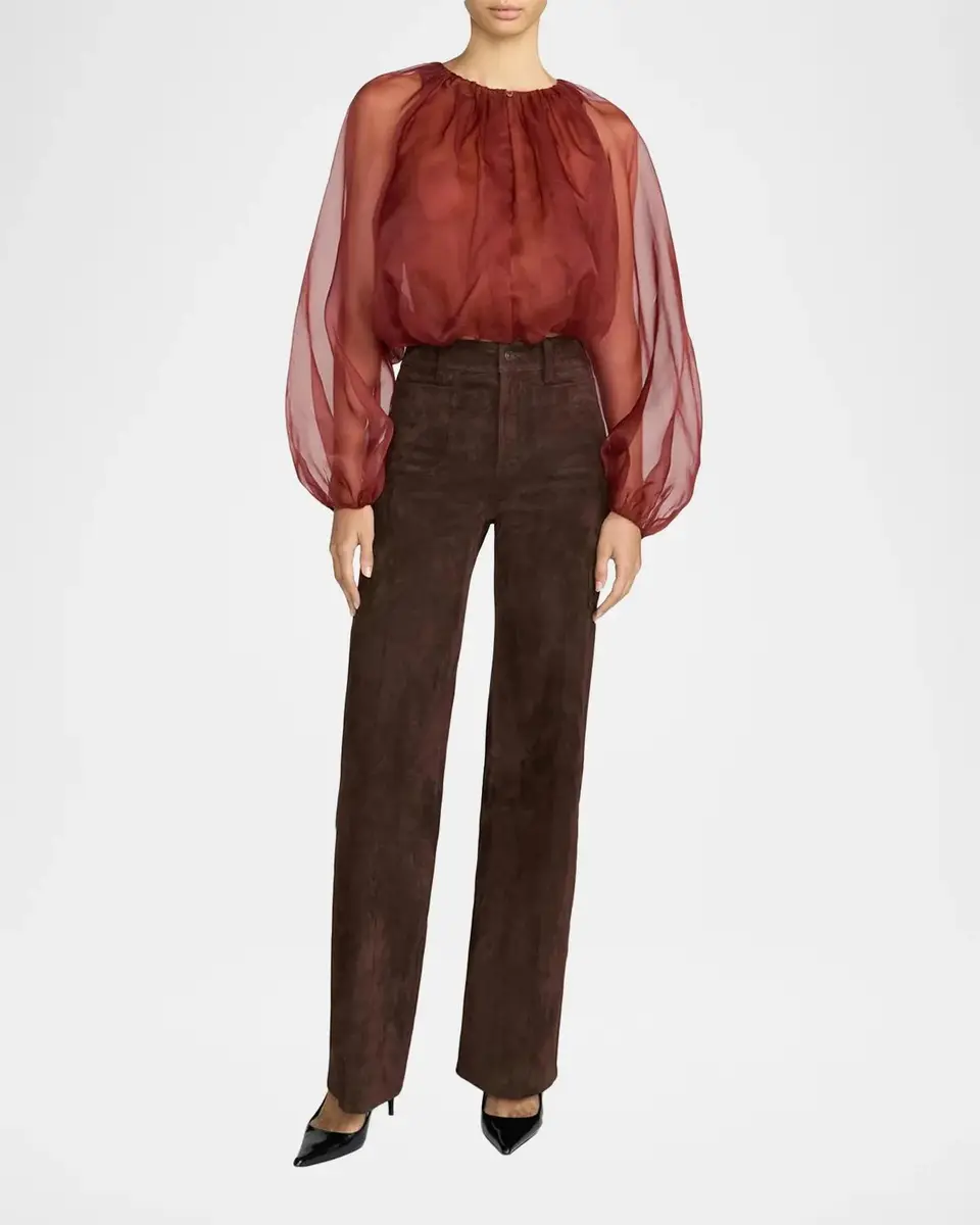 Frame The Sheer Balloon Blouse | Thumbnail 2 Frame The Sheer Balloon Blouse | Thumbnail 2
