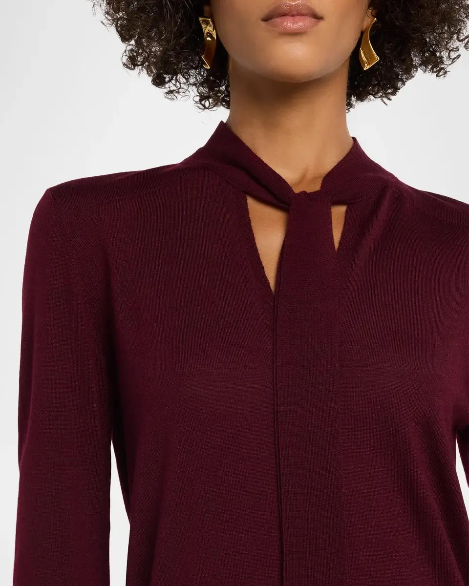 Kobi Halperin Felicity Tie-Neck Merino Wool Sweater | Thumbnail 4 Kobi Halperin Felicity Tie-Neck Merino Wool Sweater | Thumbnail 4