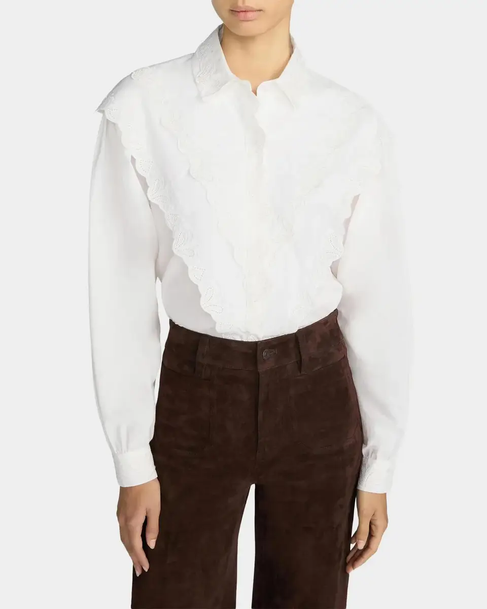 Frame The Poplin Equestrian Shirt | Thumbnail 3 Frame The Poplin Equestrian Shirt | Thumbnail 3