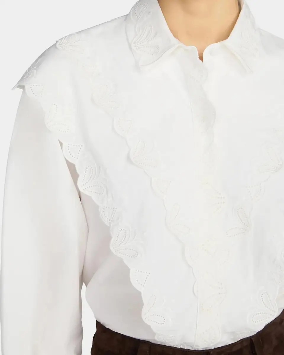 Frame The Poplin Equestrian Shirt | Thumbnail 4 Frame The Poplin Equestrian Shirt | Thumbnail 4