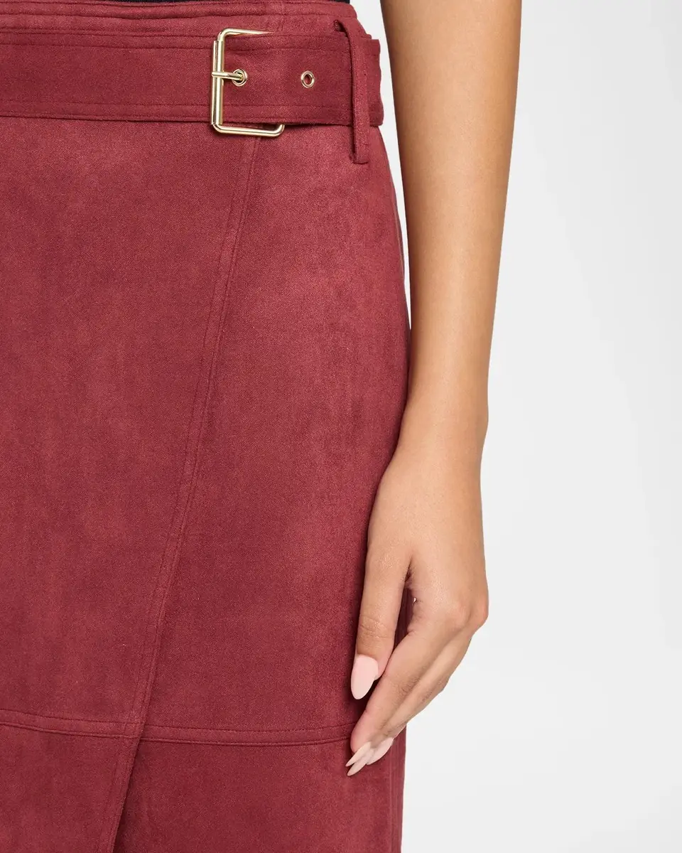 Elie Tahari The Danica Faux Suede Midi Skirt | Thumbnail 5 Elie Tahari The Danica Faux Suede Midi Skirt | Thumbnail 5