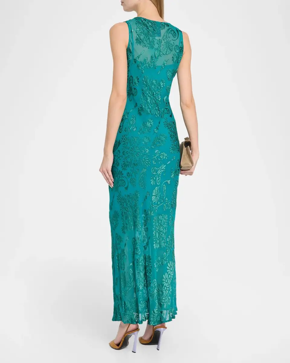 Johnny Was Mira Floral Burnout Maxi Slip Dress | Thumbnail 3 Johnny Was Mira Floral Burnout Maxi Slip Dress | Thumbnail 3