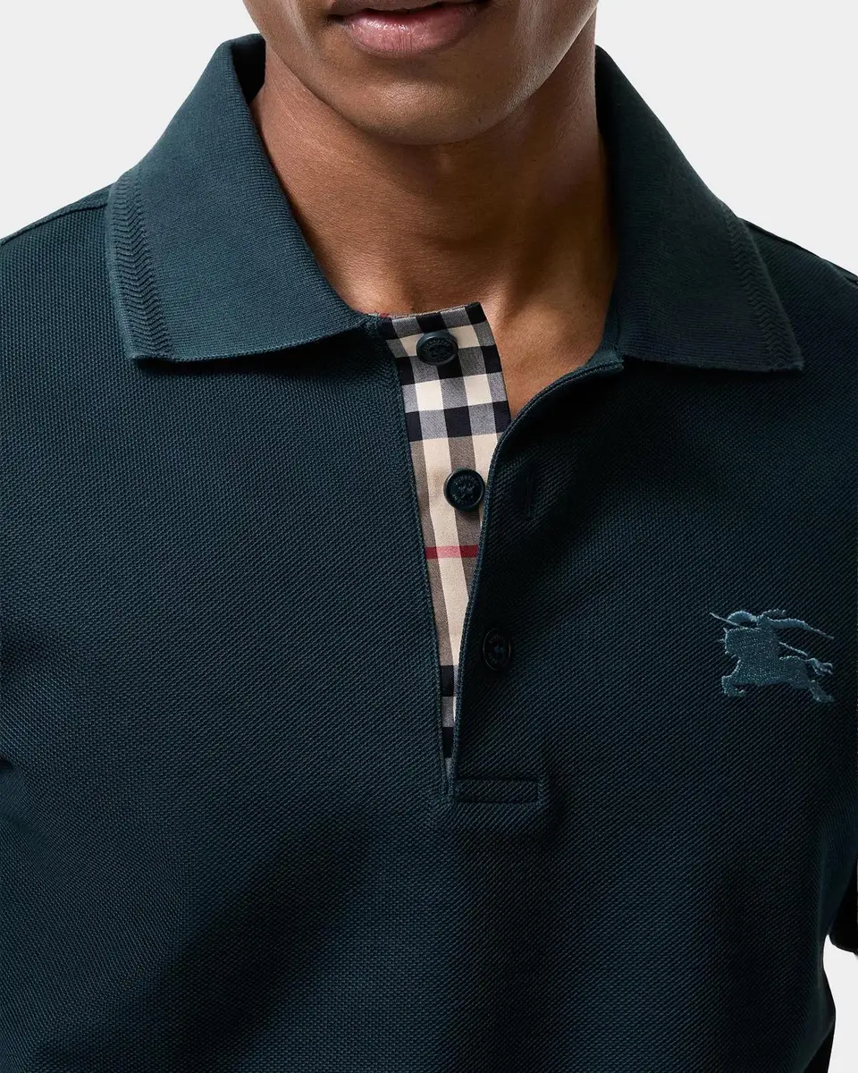 Burberry Men's Eddie EKD Cotton Polo Shirt | Thumbnail 2 Burberry Men's Eddie EKD Cotton Polo Shirt | Thumbnail 2