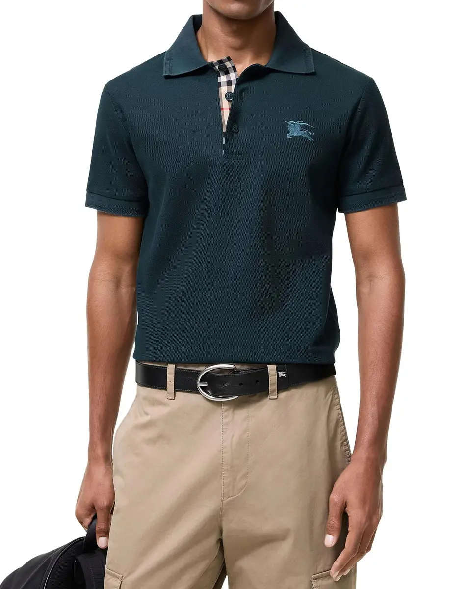 Burberry Men's Eddie EKD Cotton Polo Shirt | Thumbnail 3 Burberry Men's Eddie EKD Cotton Polo Shirt | Thumbnail 3