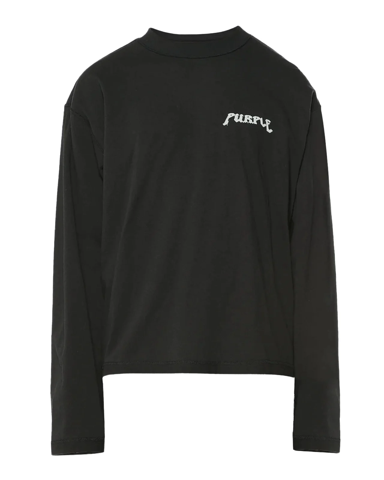Printed Cotton Crop Long-Sleeve T-Shirt