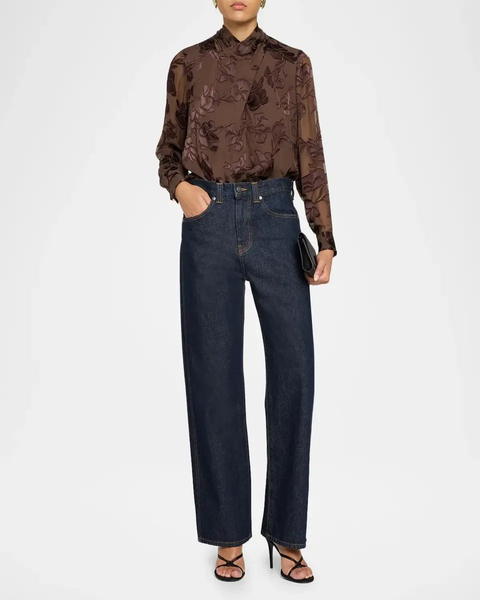 Elie Tahari The Tiffany Floral Burnout Blouse | Thumbnail 2