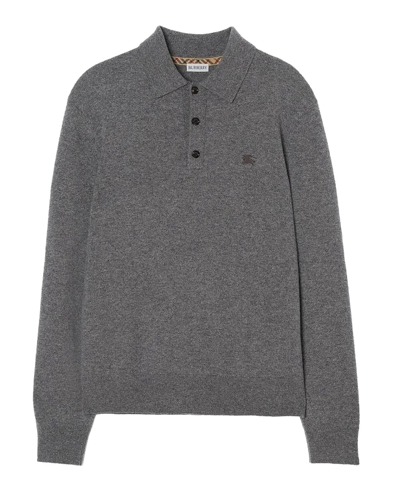 Burberry Men's Carson EKD Cashmere-Blend Polo Shirt