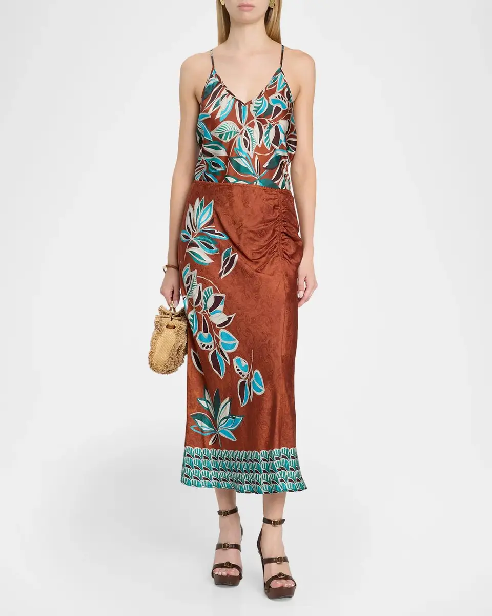 Johnny Was Karoli Draped Floral-Print Cami | Thumbnail 2