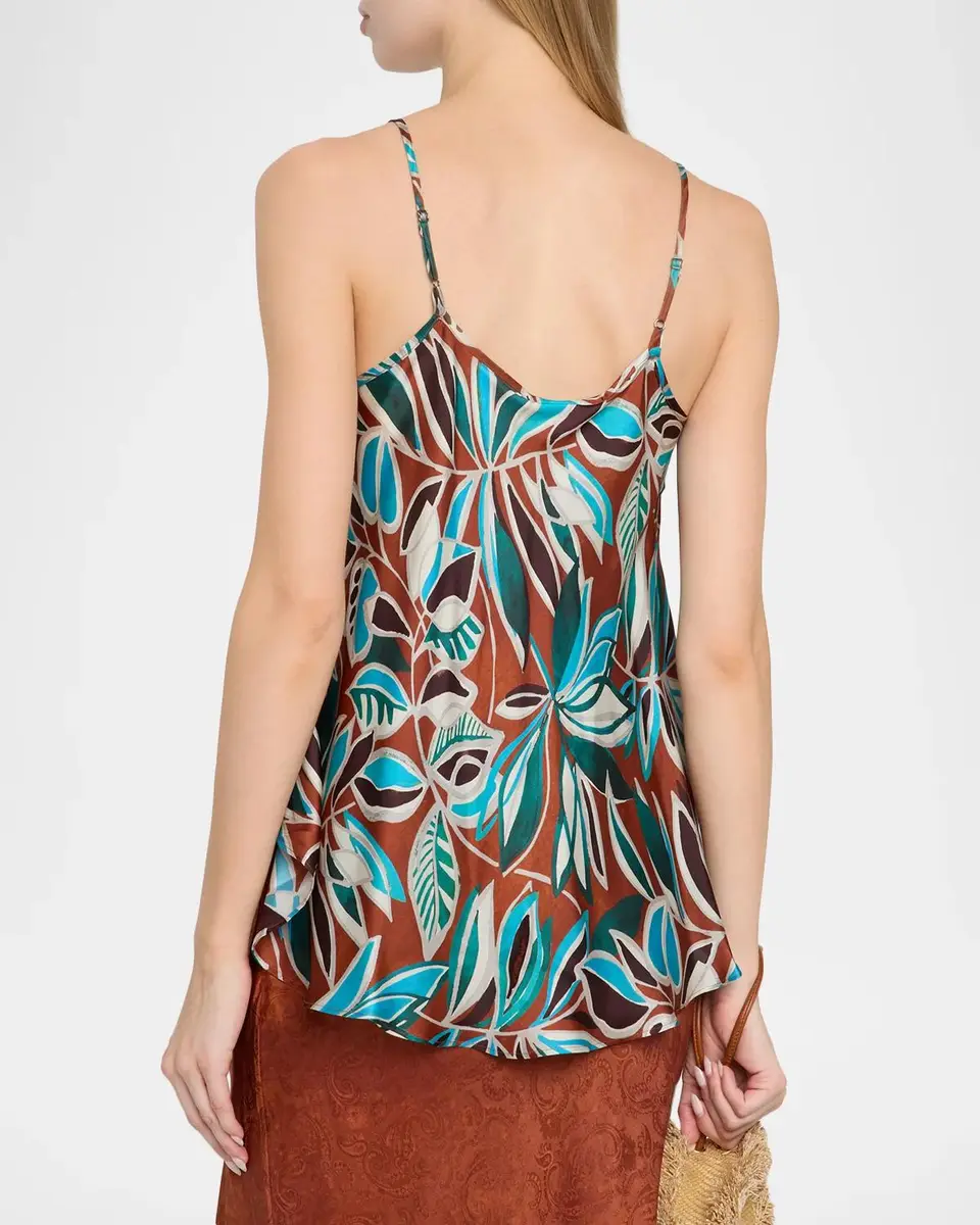 Johnny Was Karoli Draped Floral-Print Cami | Thumbnail 3