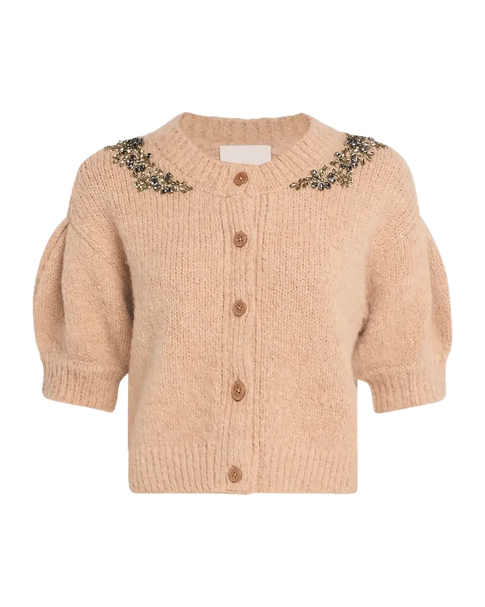 Cinq à Sept Millicent Crystal-Lace Alpaca-Blend Cardigan | Thumbnail 2 Cinq à Sept Millicent Crystal-Lace Alpaca-Blend Cardigan | Thumbnail 2