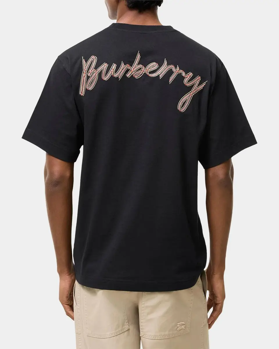 Burberry Ryan Script Cotton Crewneck T-Shirt | Thumbnail 3 Burberry Ryan Script Cotton Crewneck T-Shirt | Thumbnail 3