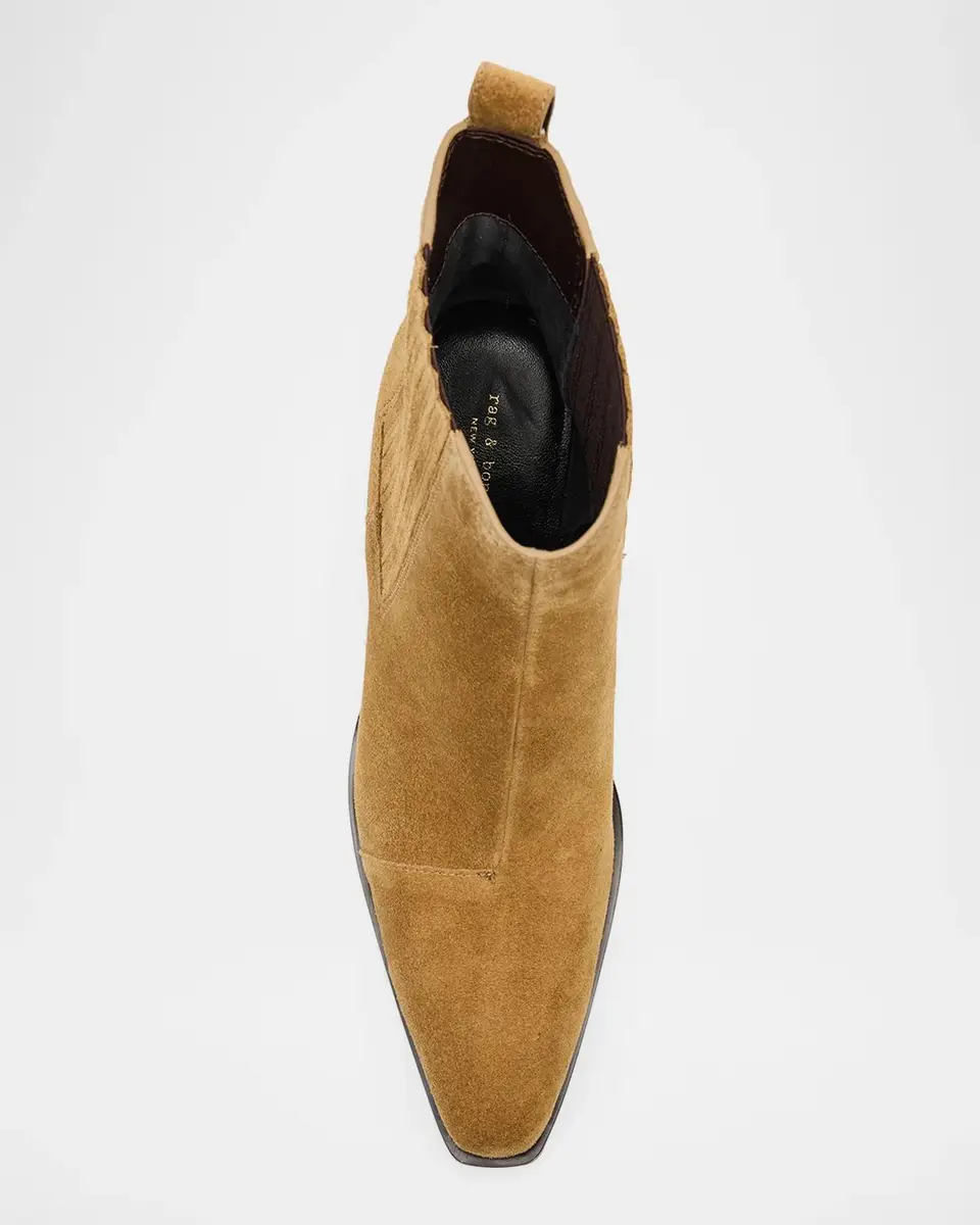 rag & bone 75mm Newbury Suede Chelsea Boots | Thumbnail 3 rag & bone 75mm Newbury Suede Chelsea Boots | Thumbnail 3