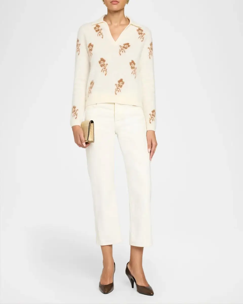Elie Tahari The Raelynn Floral Knit Sweater | Thumbnail 2 Elie Tahari The Raelynn Floral Knit Sweater | Thumbnail 2