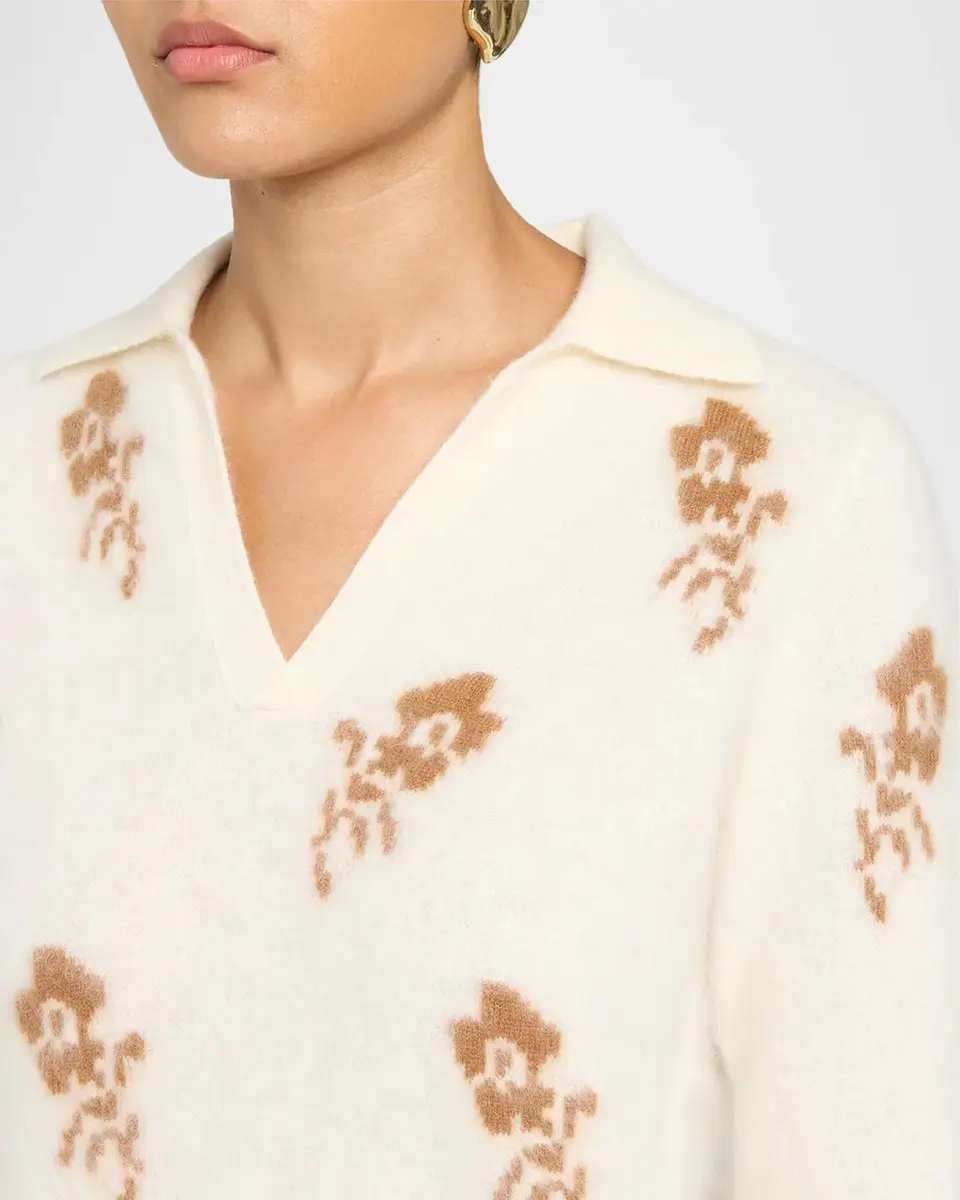 Elie Tahari The Raelynn Floral Knit Sweater | Thumbnail 5 Elie Tahari The Raelynn Floral Knit Sweater | Thumbnail 5