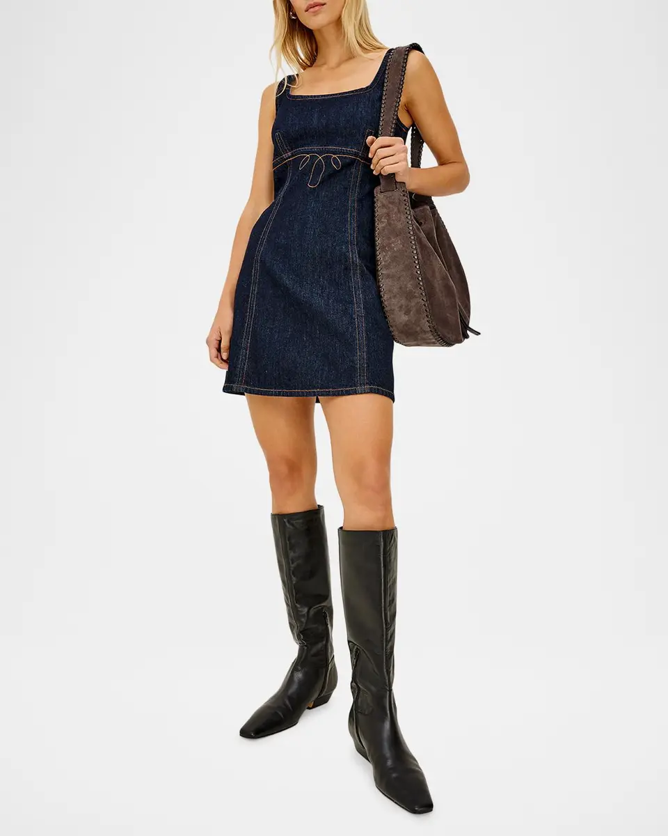 RAILS Cove Petal Sleeveless Denim Mini Dress | Thumbnail 2 RAILS Cove Petal Sleeveless Denim Mini Dress | Thumbnail 2