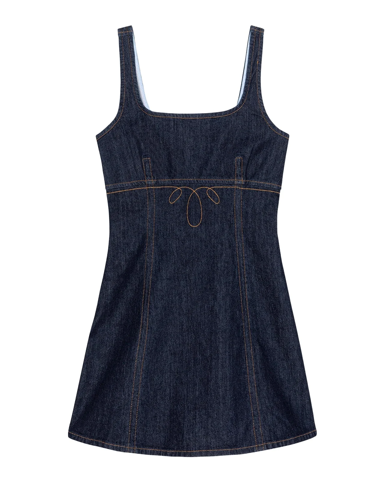 Cove Petal Sleeveless Denim Mini Dress Cove Petal Sleeveless Denim Mini Dress