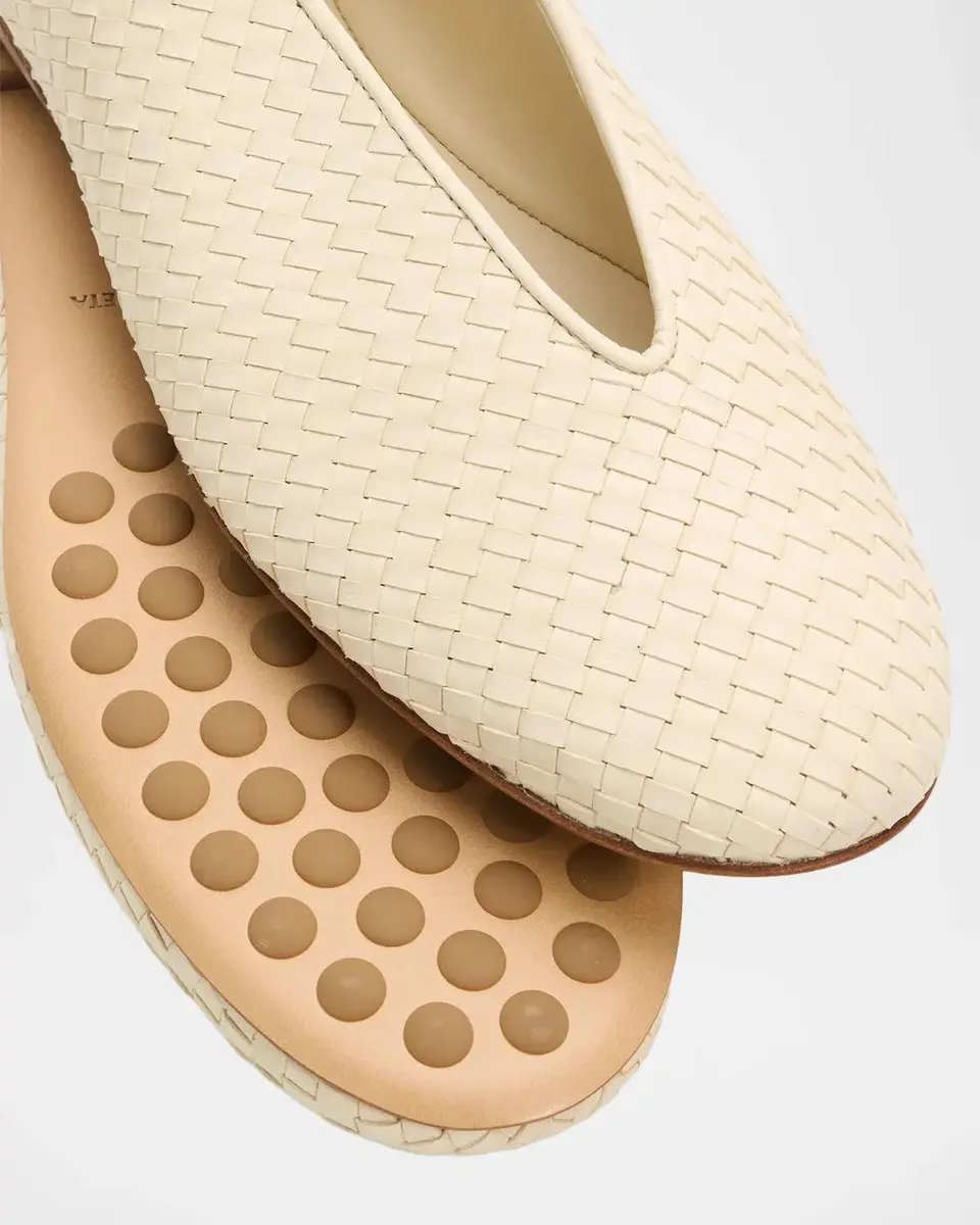 Bottega Veneta Rosa Micro Woven Nappa Leather Ballerina Flats | Thumbnail 5 Bottega Veneta Rosa Micro Woven Nappa Leather Ballerina Flats | Thumbnail 5