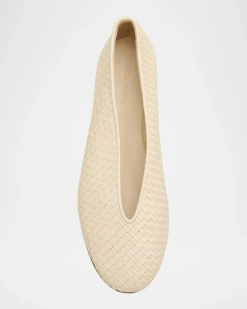 Bottega Veneta Rosa Micro Woven Nappa Leather Ballerina Flats | Thumbnail 6 Bottega Veneta Rosa Micro Woven Nappa Leather Ballerina Flats | Thumbnail 6