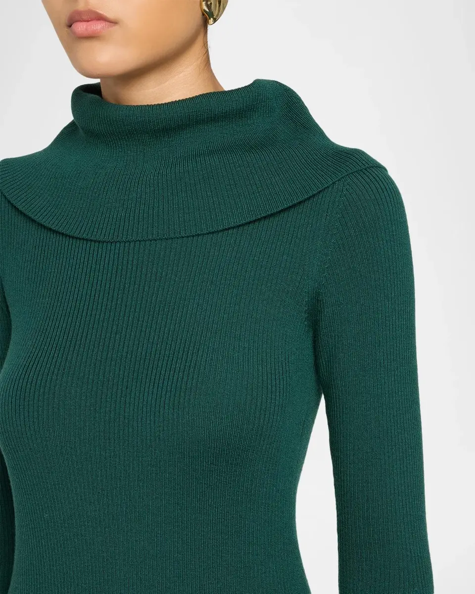 Elie Tahari The Lucia Rib Knit Midi Sweater Dress | Thumbnail 5 Elie Tahari The Lucia Rib Knit Midi Sweater Dress | Thumbnail 5