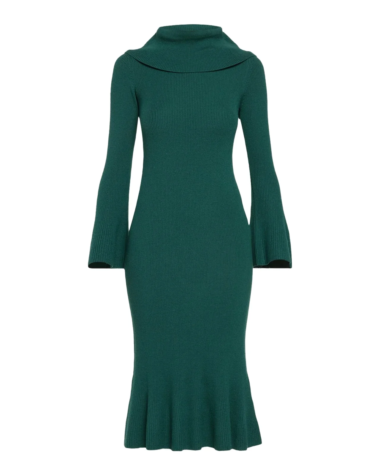 Elie Tahari The Lucia Rib Knit Midi Sweater Dress