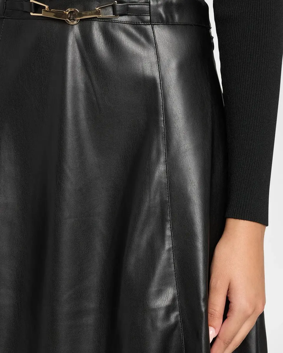 Elie Tahari The Quinn Mixed Media Midi Dress | Thumbnail 5 Elie Tahari The Quinn Mixed Media Midi Dress | Thumbnail 5