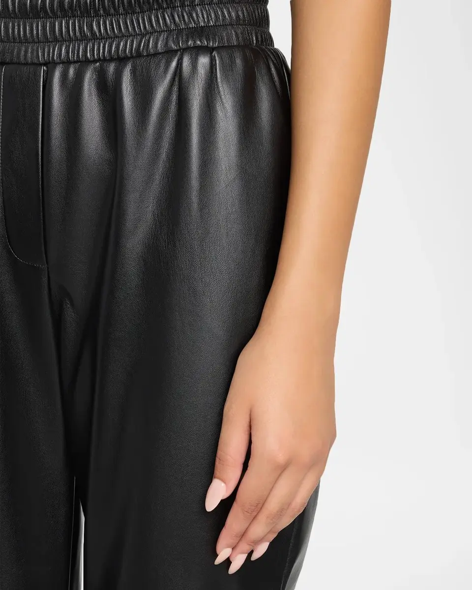 Elie Tahari Madelyn Tapered Vegan Leather Pants | Thumbnail 5 Elie Tahari Madelyn Tapered Vegan Leather Pants | Thumbnail 5