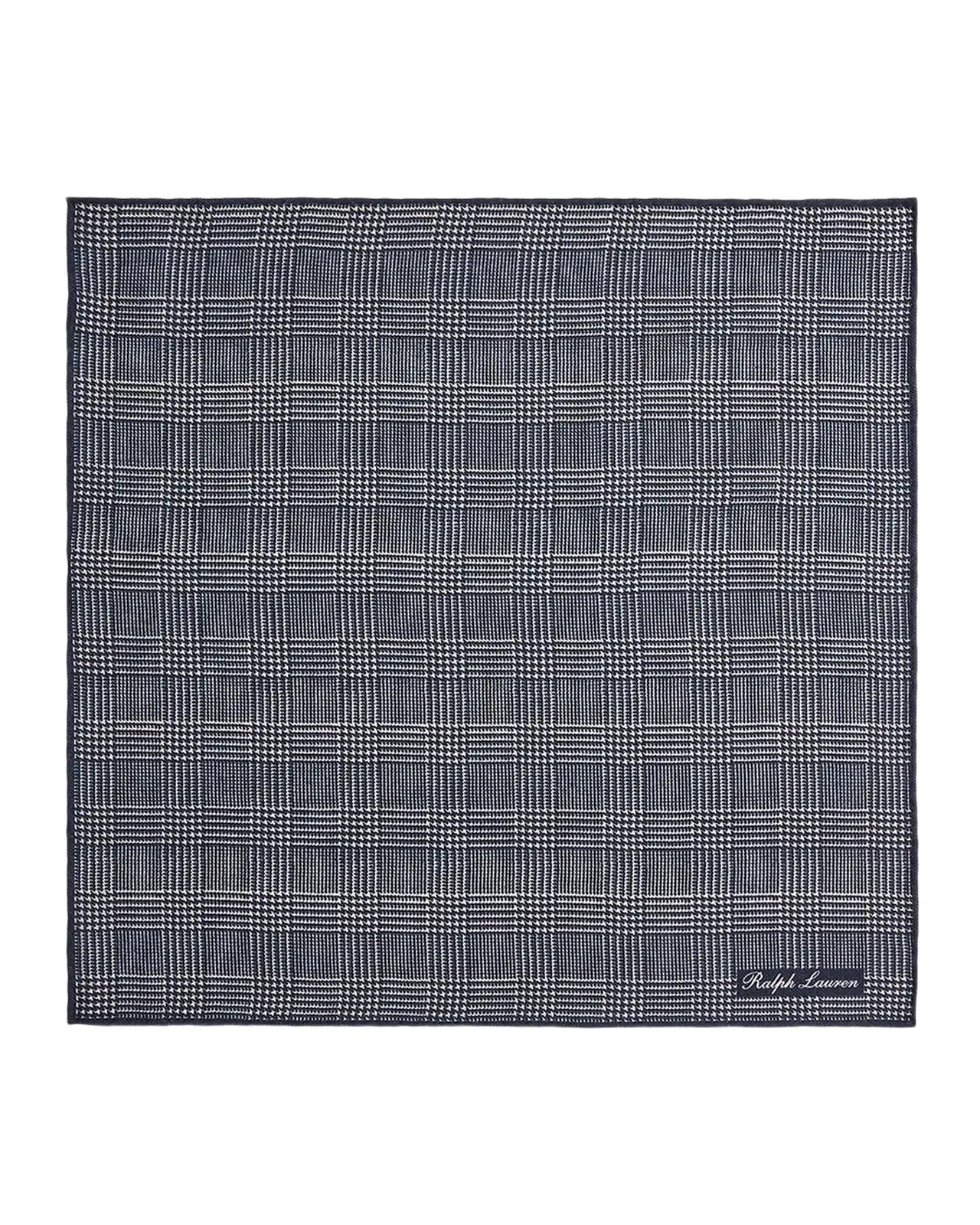 Men's Plaid Cashmere-Silk Pocket Square