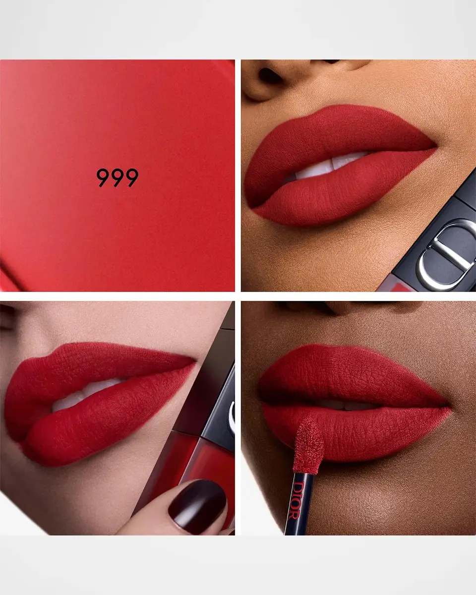 Dior Rouge On Stage Ink Blur Matte Liquid Lipstick, 999 | Thumbnail 3