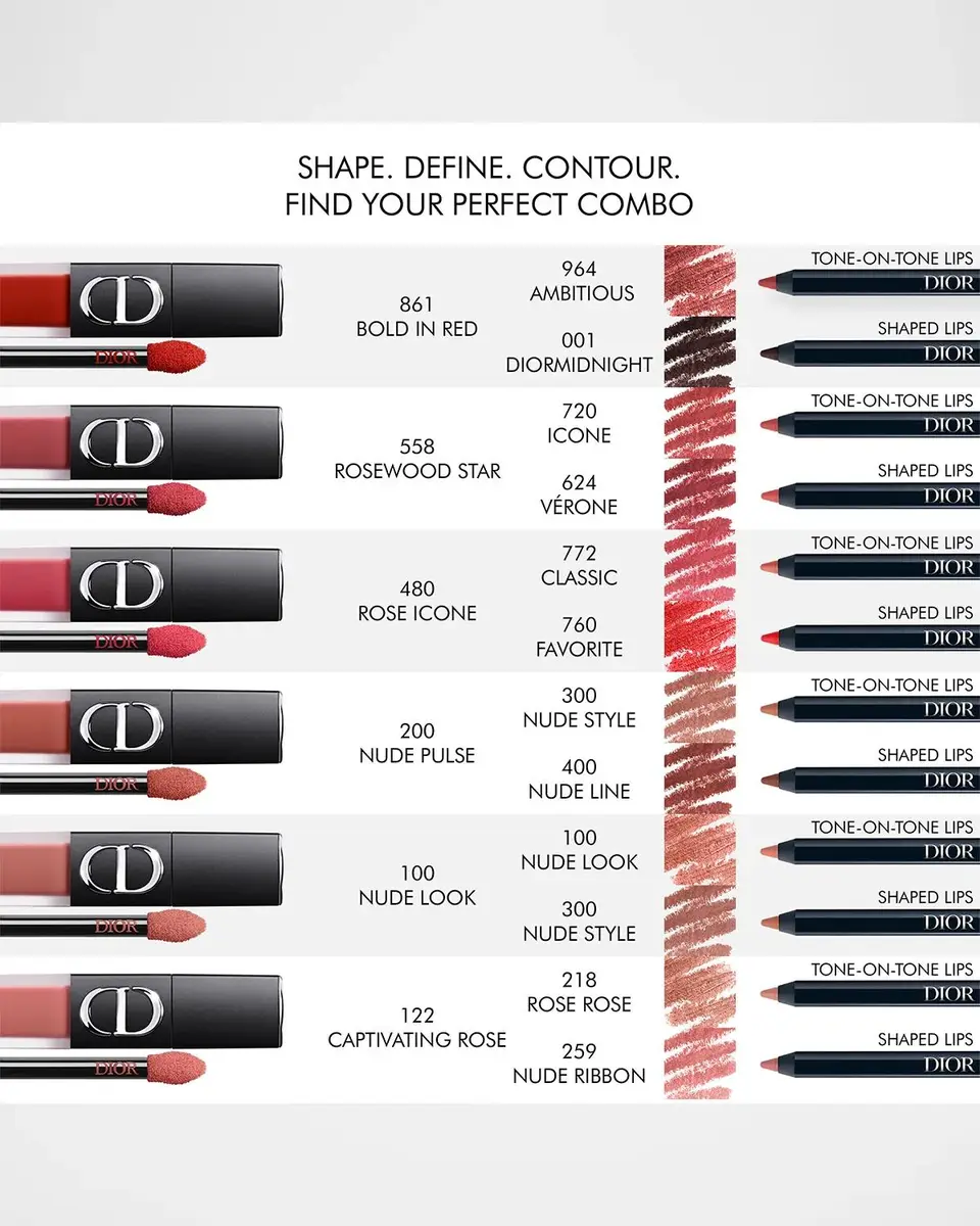 Dior Rouge On Stage Ink Blur Matte Liquid Lipstick, 999 | Thumbnail 5