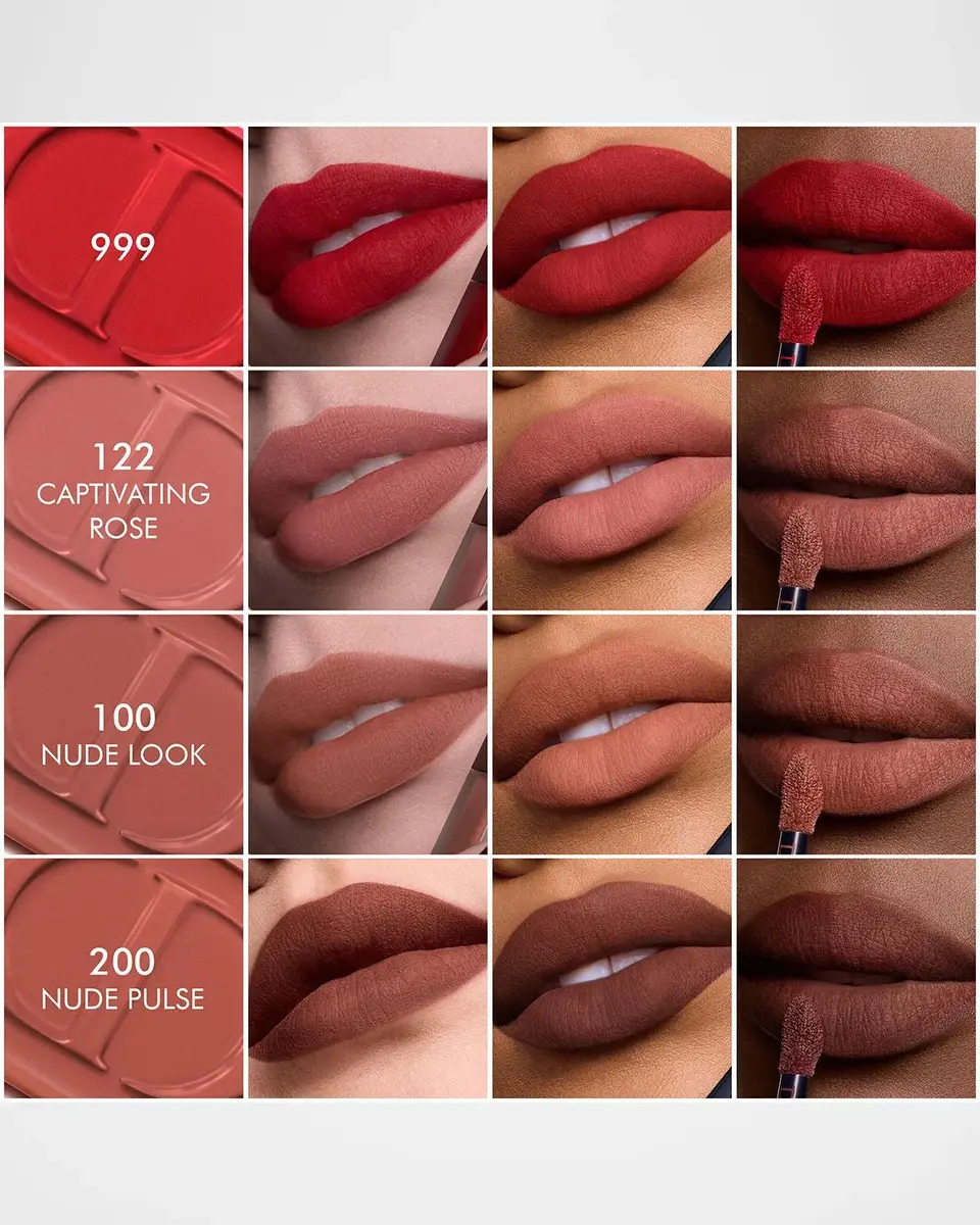 Dior Rouge On Stage Ink Blur Matte Liquid Lipstick, 999 | Thumbnail 7