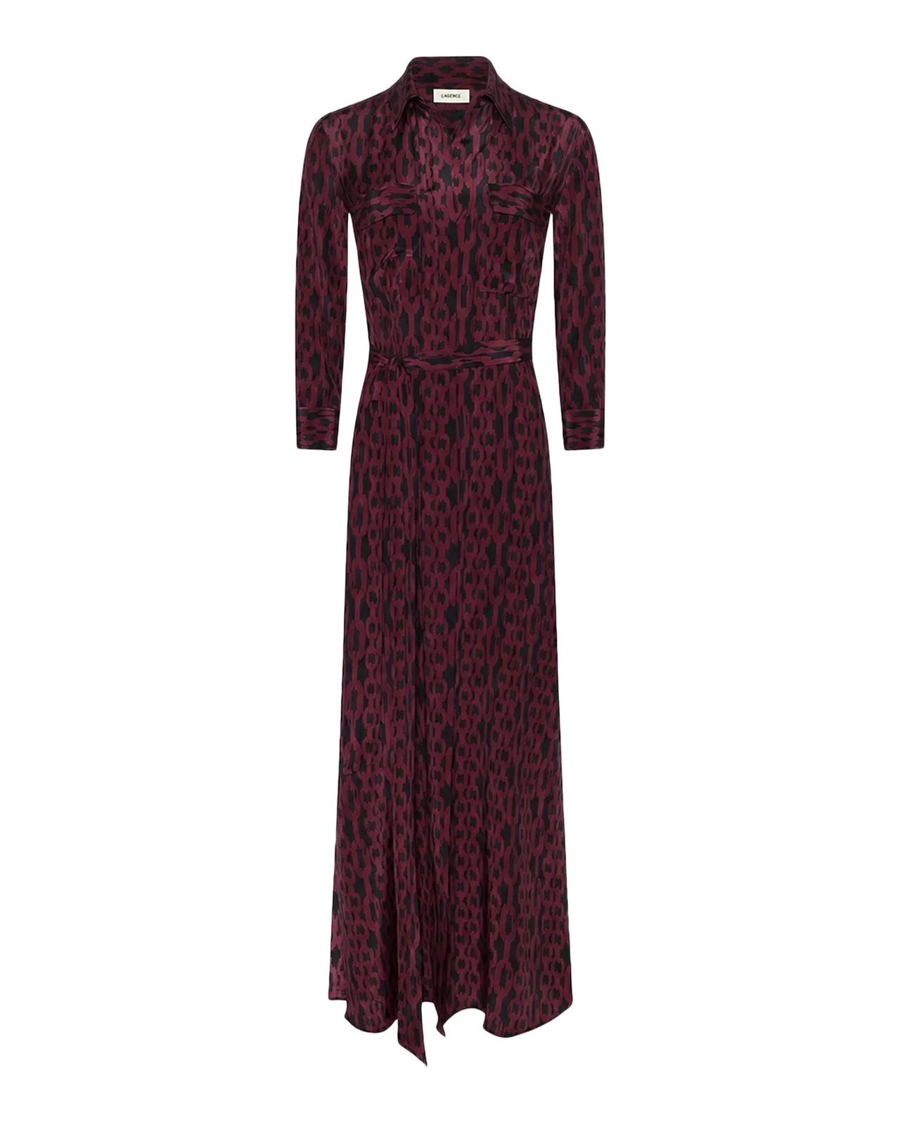 Cameron Printed Silk Maxi Shirtdress Cameron Printed Silk Maxi Shirtdress