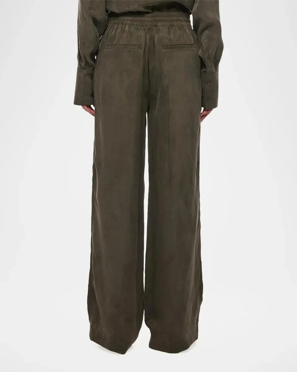 Helmut Lang Elasticized Waistband Straight-Leg Pants | Thumbnail 3 Helmut Lang Elasticized Waistband Straight-Leg Pants | Thumbnail 3